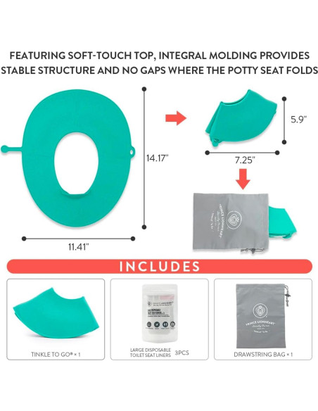 Asiento de Entrenamiento para Baño Prince Lionheart Plegable 0,46 kg