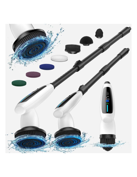 Limpiador Eléctrico Sambiller ECB-K2 con Mango Telescópico