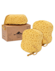 Esponja de Baño MyHomeBody Curvada Exfoliante Pack 3
