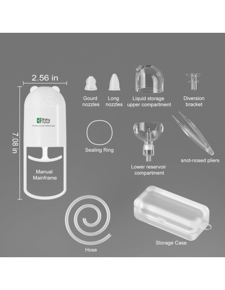 Aspirador Nasal para Bebé Baby Futur Edición Panda Blanco Aspirador Nasal para Bebé Baby Futur Edición Panda Blanco