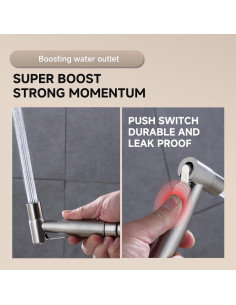 Rociador de Bidet de Mano Tengpole con Manguera 119 cm 2
