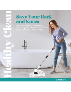 Limpiador Eléctrico RotaShine con 7 Cabezas Reemplazables 2