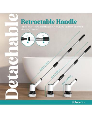 Limpiador Eléctrico RotaShine con 7 Cabezas Reemplazables