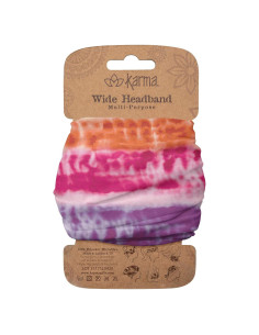 Diadema Ancha para Mujeres Karma Arcoíris Tie Dye - 1 Cuenta