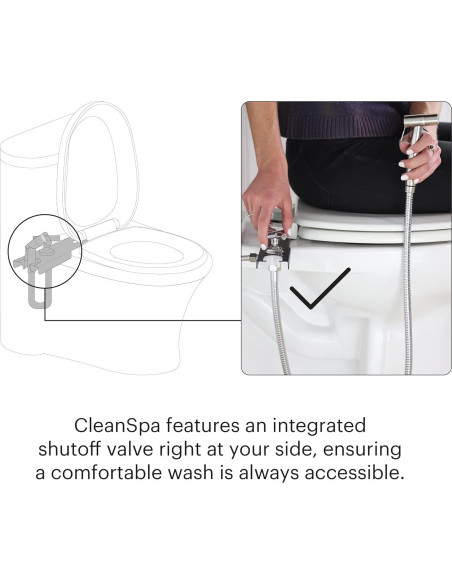 Brondell CleanSpa Easy Bidet de Mano Acero Inoxidable