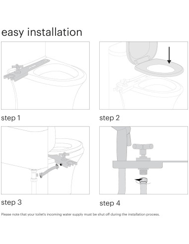 Brondell CleanSpa Easy Bidet de Mano Acero Inoxidable