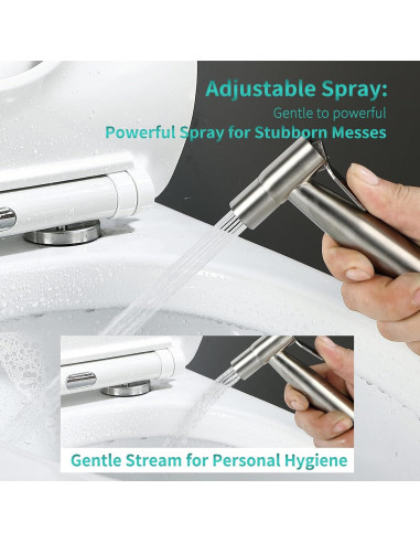 Cabezal de Bidet de Mano BARROCK Acero Inoxidable 2 Pack