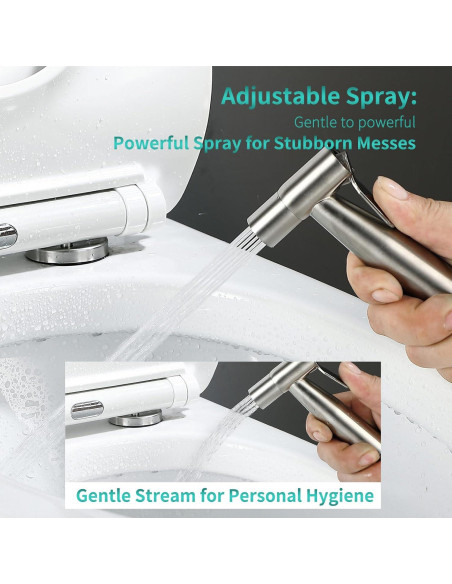 Cabezal de Bidet de Mano BARROCK Acero Inoxidable 2 Pack