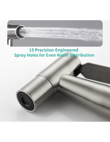 Cabezal de Bidet de Mano BARROCK Acero Inoxidable 2 Pack