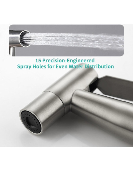 Cabezal de Bidet de Mano BARROCK Acero Inoxidable 2 Pack