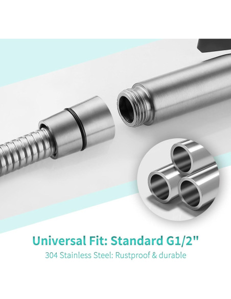 Cabezal de Bidet de Mano BARROCK Acero Inoxidable 2 Pack