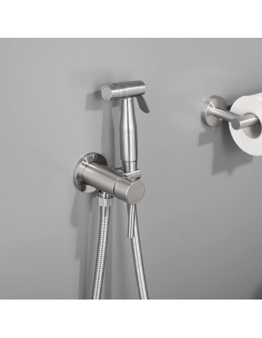 Rociador de Bidet de Mano WiPPhs Niquelado Mate 119 cm