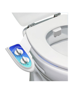 Accesorio de Bidet Aünsffer para Inodoro Azul, Doble Boquilla