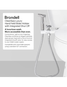 Brondell CleanSpa Lujo Bidet de Mano con Soporte Blanco 2