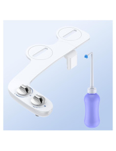 Accesorio de Bidet Portátil Homfan Doble Boquilla Ajustable