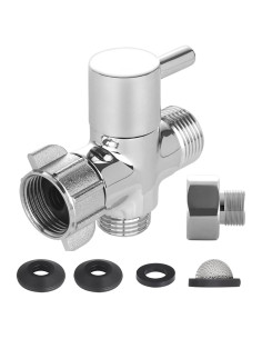 Adaptador en T de latón Carvedexquisitely 3 vías 1/2"