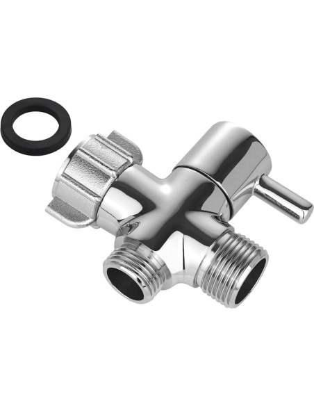 Adaptador en T de latón Carvedexquisitely 3 vías 1/2"