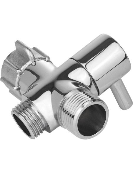 Adaptador en T de latón Carvedexquisitely 3 vías 1/2"