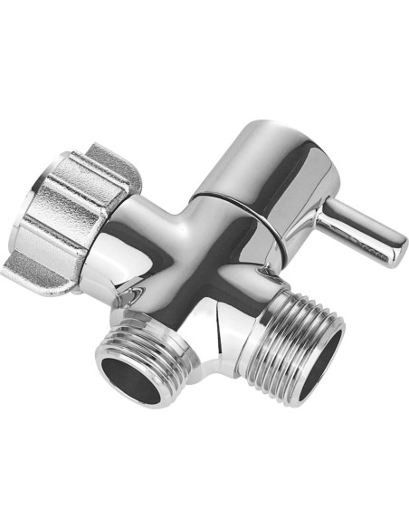 Adaptador en T de latón Carvedexquisitely 3 vías 1/2"