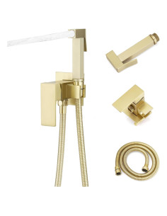 Rociador de Bidet Homevacious Oro Cepillado Ajustable 1.60kg