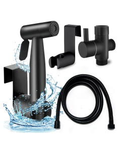 Rociador de Bidet de Mano Rulism con Válvula T y Manguera 149,86 cm