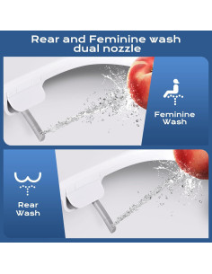 Asiento de inodoro bidet Clirass alargado con cierre lento 2