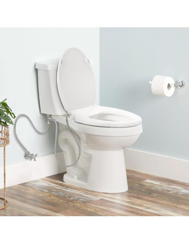 Asiento de inodoro bidet Clirass alargado con cierre lento