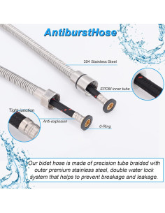 Rociador de Bidet de Mano YA MI 3223-32 Doble Spray 0.69 kg 2