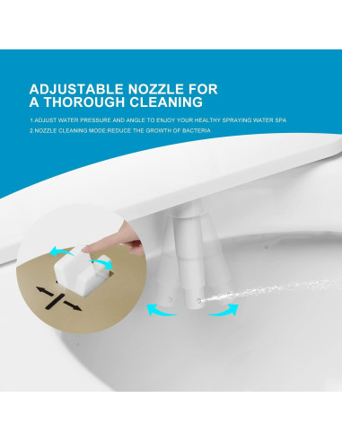 Accesorio de Bidet GLIGAM para Inodoro Agua Caliente 0.98kg