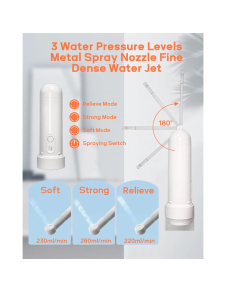 Bidet Portátil Ripmutter CX Recargable USB-C IPX7 180ML