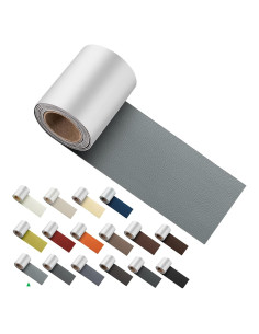 Cinta de Parcha de Cuero ILOFRI 7,62x152,4 cm Gris Claro
