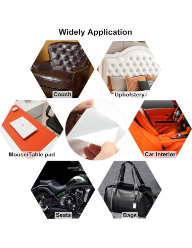 Cinta de Parcha de Cuero ILOFRI 7,62x152,4 cm Gris Claro