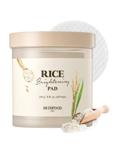 Almohadillas Tonificantes de Arroz Skinfood 60 Unidades