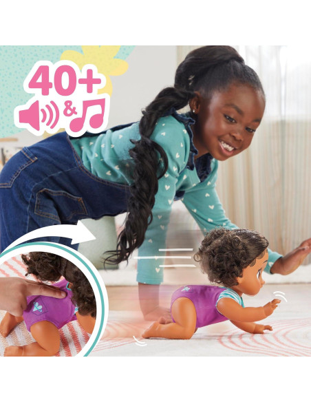 Muñeca Electrónica Baby Alive Tilly Tinker que Gatea 27 cm