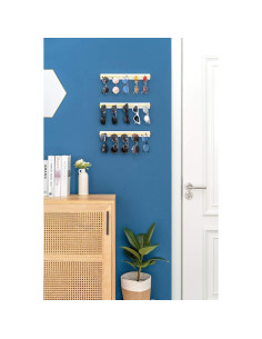 Organizador de Gafas de Sol Mkono Set de 3 Blanco Pared 2