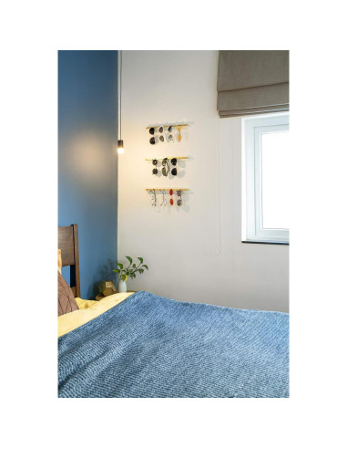 Organizador de Gafas de Sol Mkono Set de 3 Blanco Pared