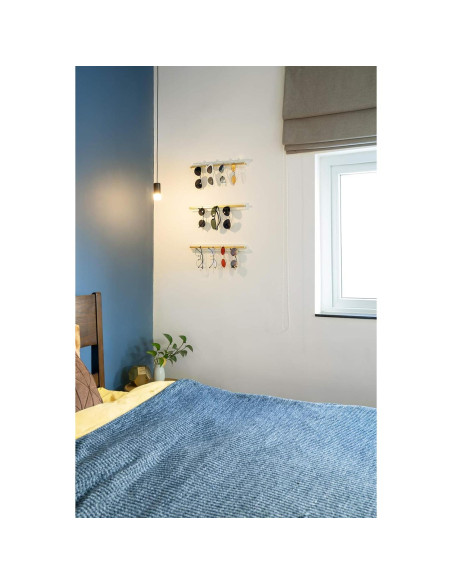 Organizador de Gafas de Sol Mkono Set de 3 Blanco Pared