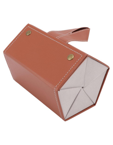 Estuche Organizador de Gafas TOPINCN Plegable 5 Ranuras Cuero