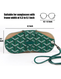Bolsa de Gafas de Sol Kytasryl Verde Portátil con Cordón 2