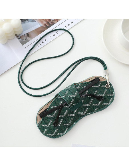 Bolsa de Gafas de Sol Kytasryl Verde Portátil con Cordón