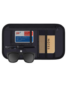 Organizador de Visera de Coche Wisdompro Negro 17x30 cm