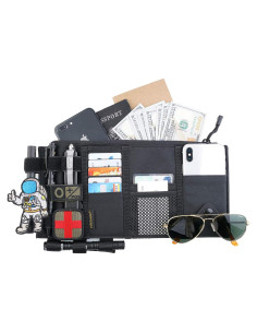 Organizador de Visera de Coche VIPERADE Negro 35x15 cm