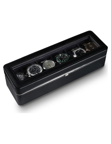 Estuche de Relojes NairSnow para 6 Relojes Negro
