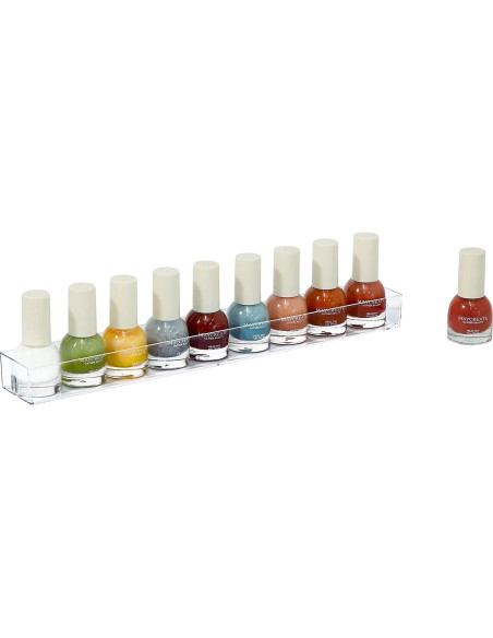 Organizador de Esmaltes de Uñas YIEZI 7 Capas Transparente 2 Pzs