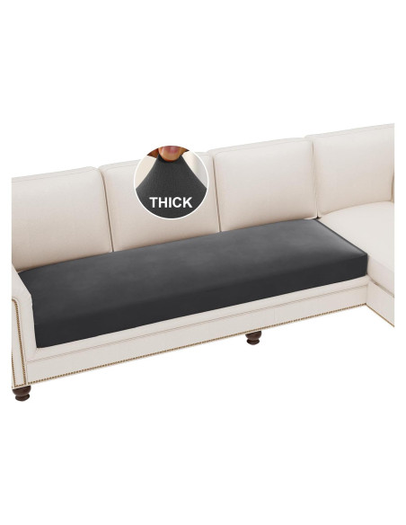 H.VERSAILTEX Funda de Sofá Estirable 3 Cojines Gris