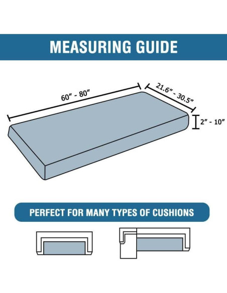 H.VERSAILTEX Funda de Sofá Estirable 3 Cojines Gris