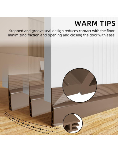 Tapón para Corrientes de Aire Ormein 99 cm Marrón Silicona