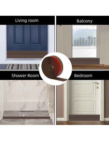 Tapón para Corrientes de Aire Ormein 99 cm Marrón Silicona