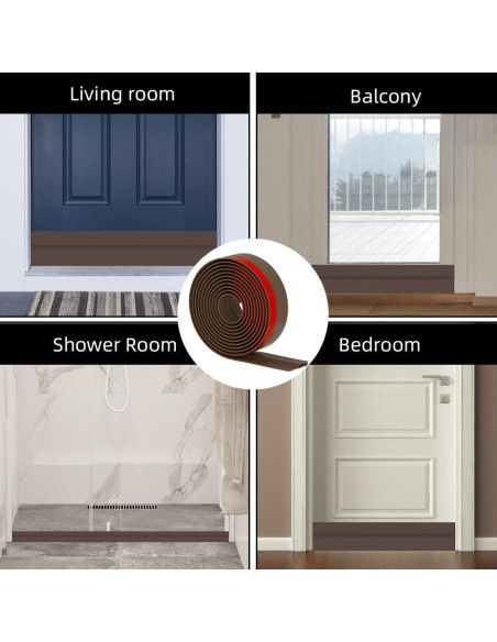 Tapón para Corrientes de Aire Ormein 99 cm Marrón Silicona