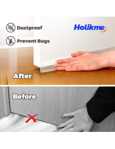 Tira de Sellado para Puertas Holikme 10,06 m Transparente 2